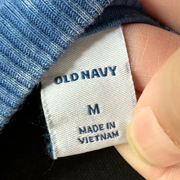 Old Navy Blue Burnout T-shirt Dress - Picture 4 of 5